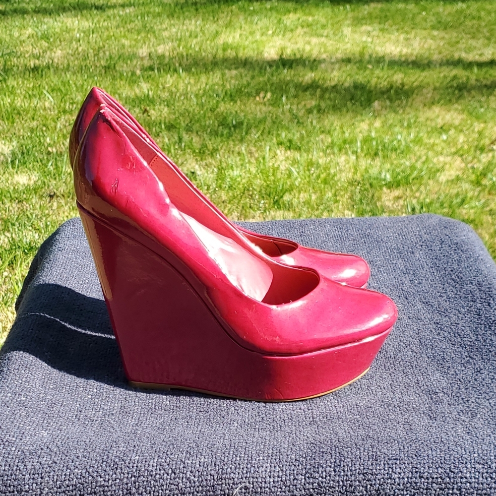 Madeline Girl pink heel platform shoe 8.5M